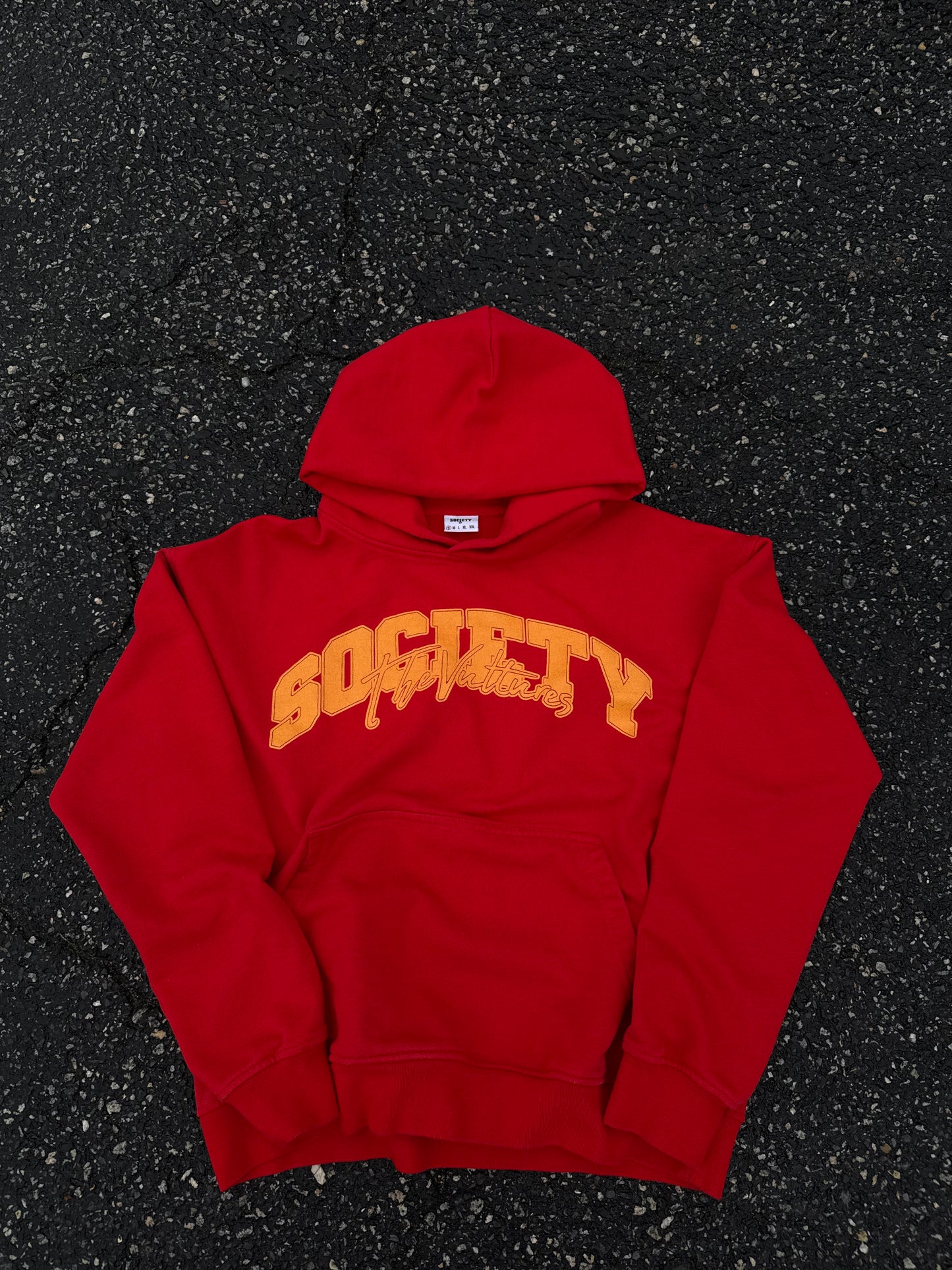 “red” middle man hoodie